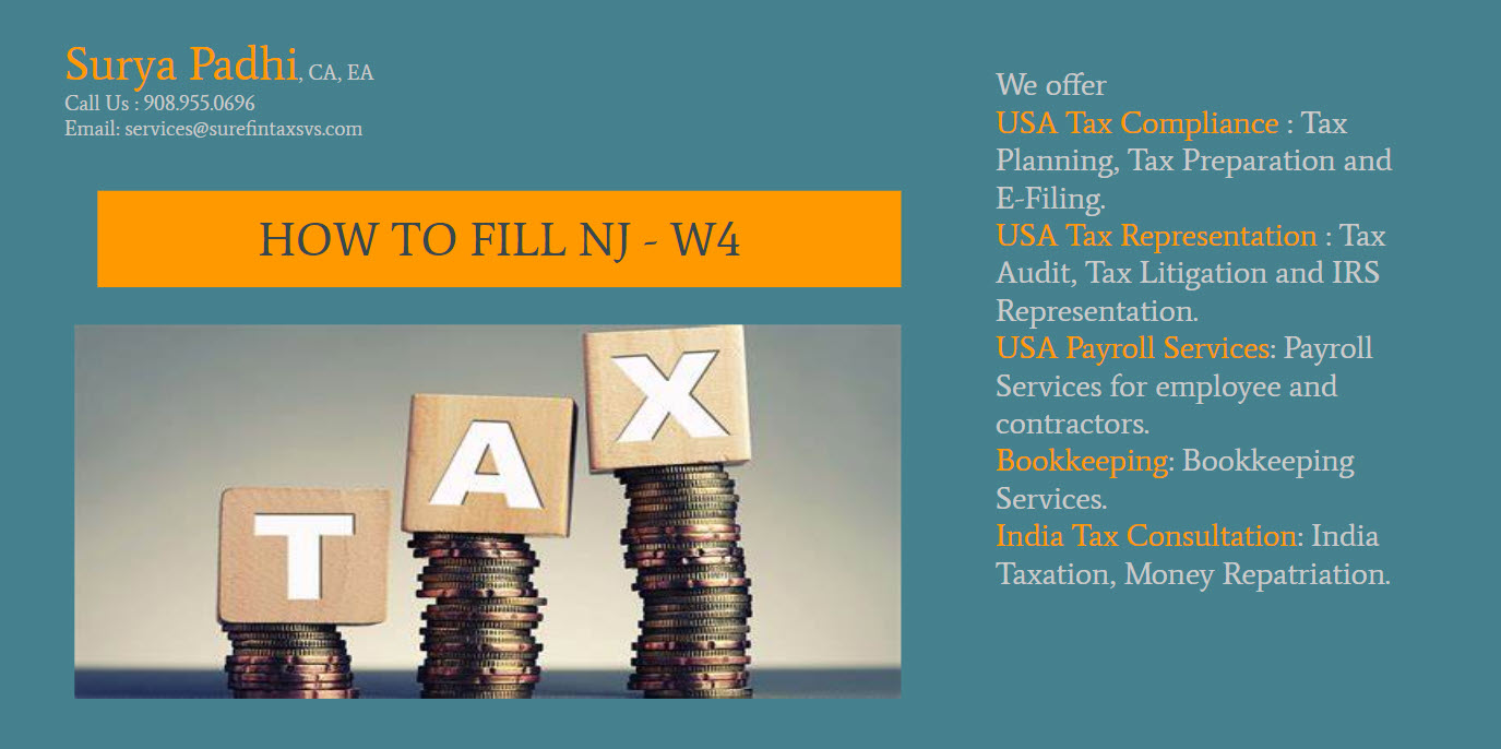 TAX YEAR 2024 Form NJ W4 What Is It How To Fill It Out Surya Padhi EA Tax year 2024 form nj w4 what is it how to fill it out surya padhi ea