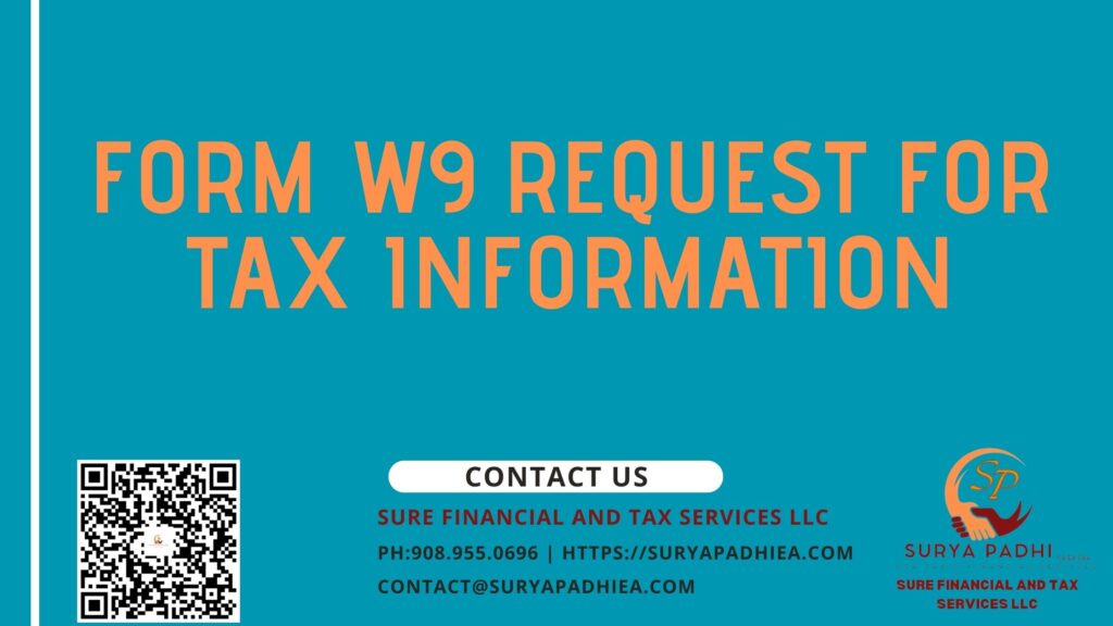 FORM W9 REQUEST FOR TAX IDENTIFICATION