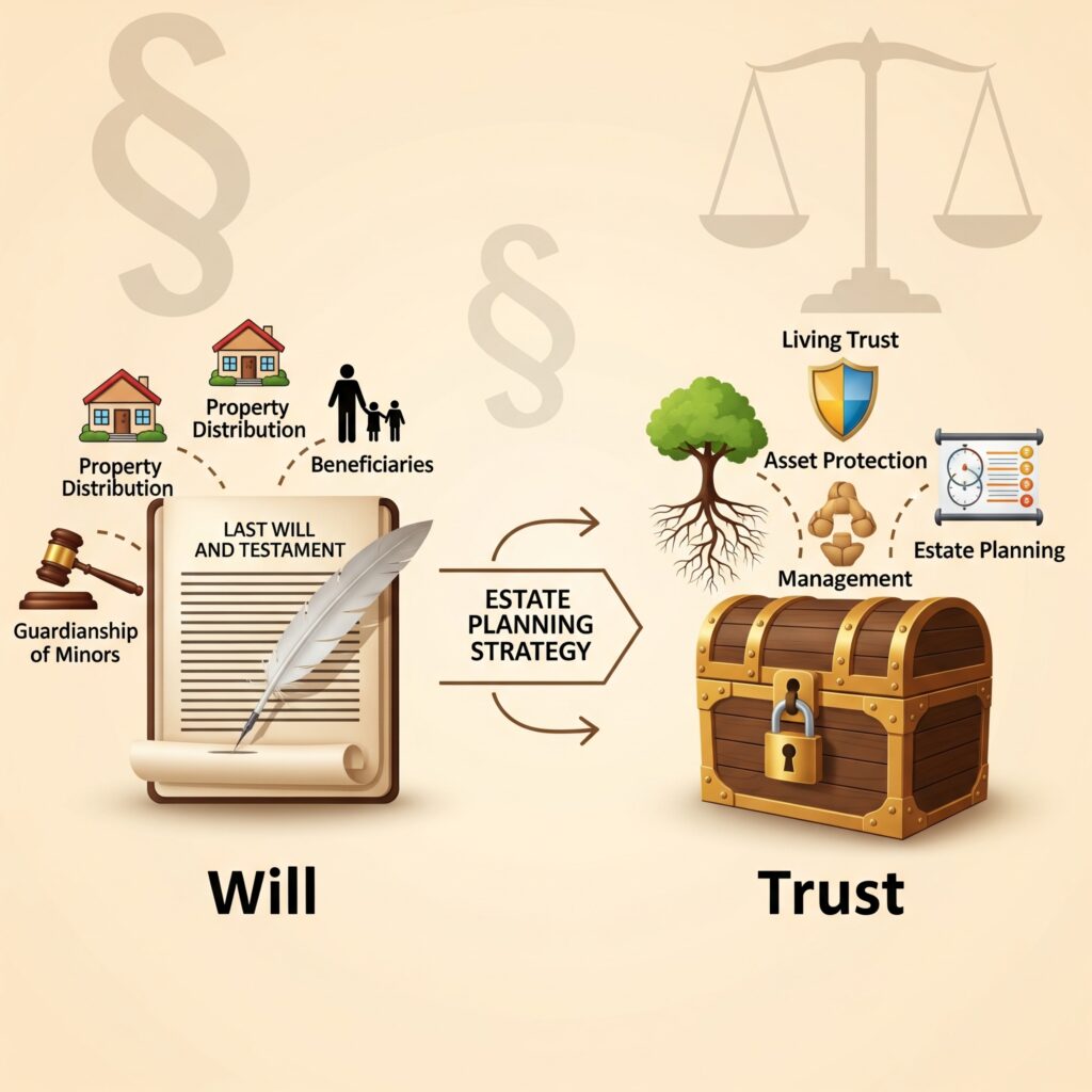 wills vs trust